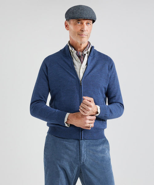 Merino Ritsvest | Blauw