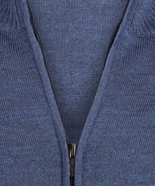 Merino Ritsvest | Blauw