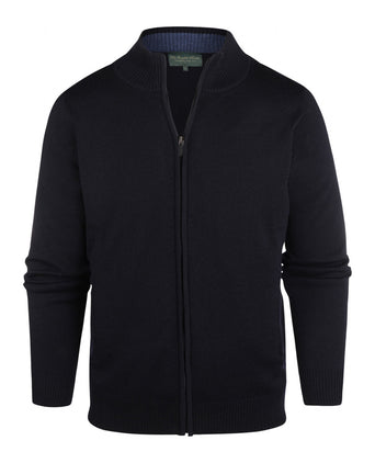 Merino Zip Vest | Navy Blue