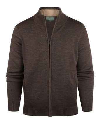 Merino Zip Vest | Brown