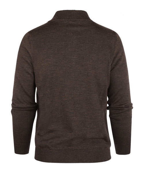 Merino Zip Vest | Brown