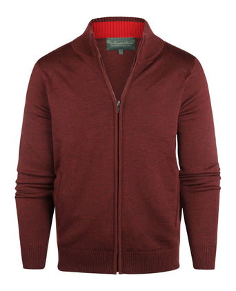 Merino Zip Vest | Red