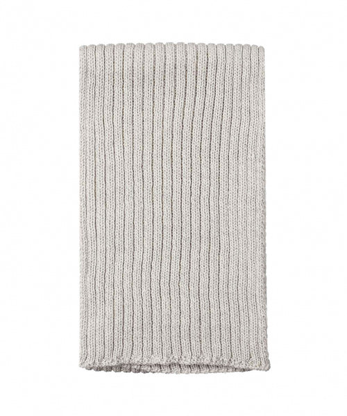 Ribbed merino scarf | Grey
