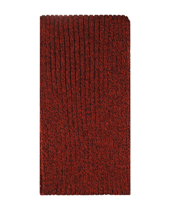Ribbed merino scarf | Bordeaux Red