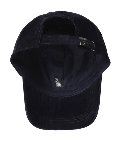 Corduroy Baseball Cap | Navy Blauw