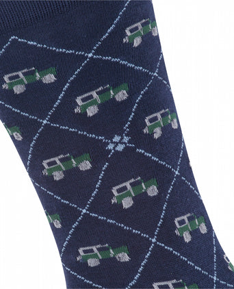 Burlington Car Heren Sokken | Blauw