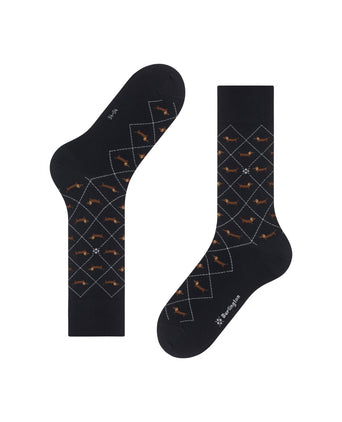 Burlington Dachshund Men's Socks | Black