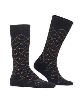 Burlington Dachshund Men's Socks | Black