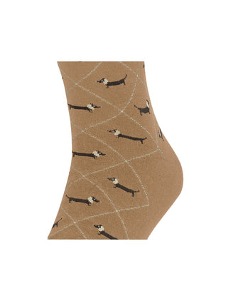 Burlington Dachshund Men's Socks | Brown