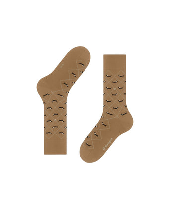 Burlington Dachshund Men's Socks | Brown