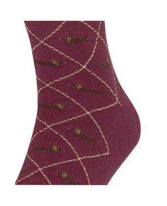 Burlington Dachshund Men's Socks | Red