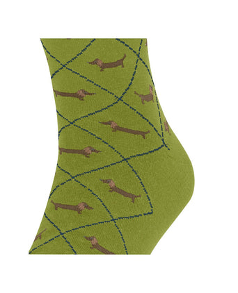 Burlington Dachshund Men's Socks | Green
