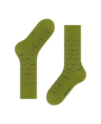 Burlington Dachshund Men's Socks | Green