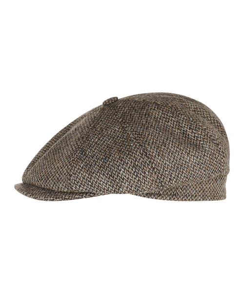 Tweed Balloon Cap | Brown