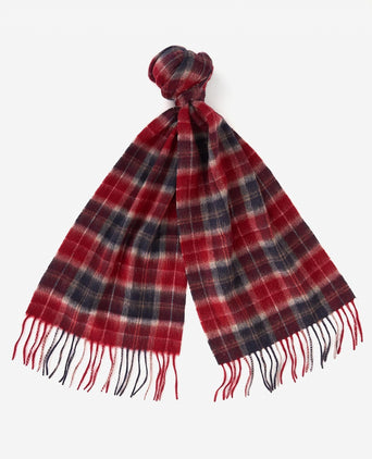 Barbour Tartan Scarf&Glove Gift Set | Red