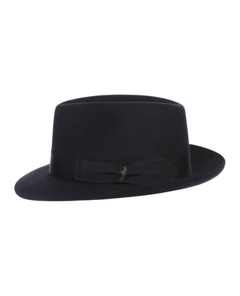 Italian Fedora Hat | Navy Blue
