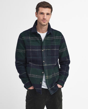 Barbour Chapter Tailored Check Overshirt | Green