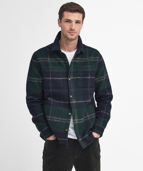 Barbour Chapter Tailored Check Overshirt | Groen
