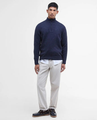 Tisbury High Zip Sweater | Navy Blue