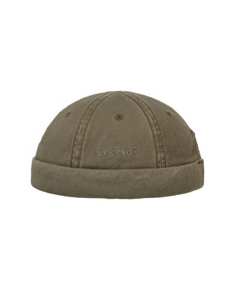 Docker Beanie Cotton | Olive Green