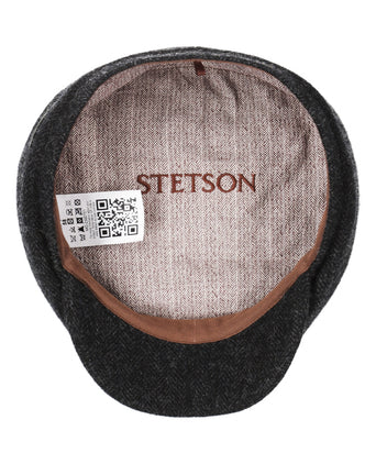 Stetson Driver Cap Herringbone | Black