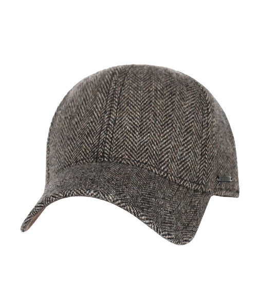 Setson Baseball Cap Herringbone | Dark Grey Herringbone