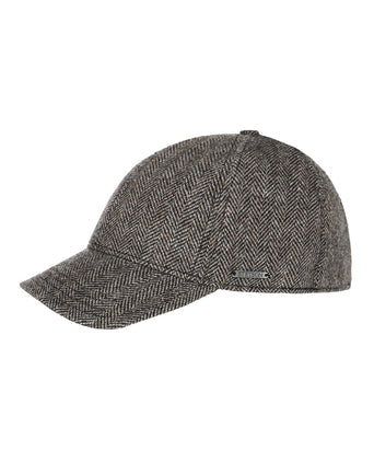 Setson Baseball Cap Herringbone | Dark Grey Herringbone