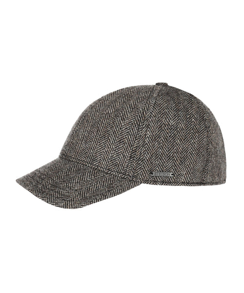 Setson Baseball Cap Herringbone | Dark Grey Herringbone