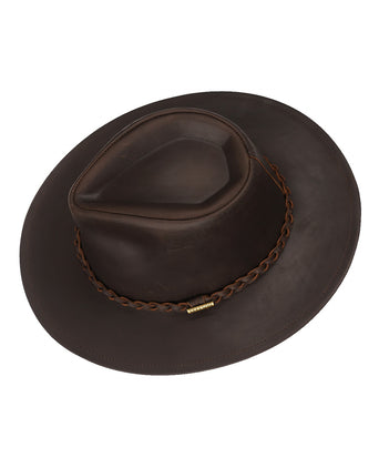 Stetson Buffalo Leather Hat | Brown