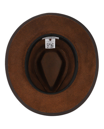 Stetson Buffalo Leather Hat | Brown