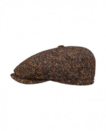 6-Panel Donegal Wool Cap | Brown