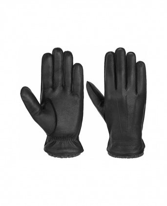 Stetson Gloves Deerskin with Cashmere | Black