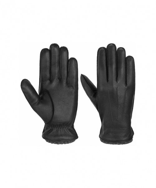 Stetson Gloves Deerskin with Cashmere | Black