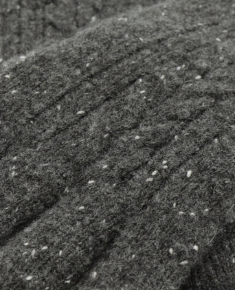 Cable Knit Glove | Anthracite Grey