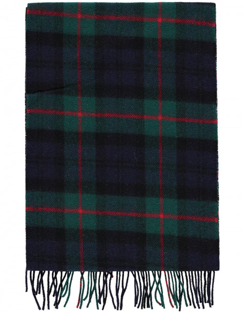 Lambswool Scarf Check | Navy Red Bottle Green Check