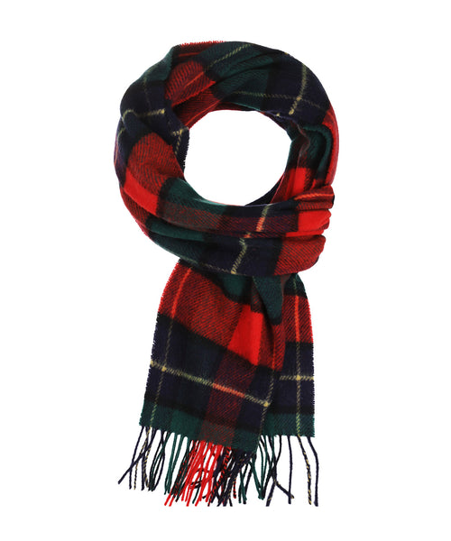 Lambswool Scarf Check | Red