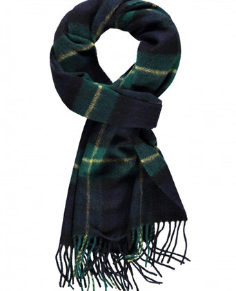 Lamswollen Sjaal Ruit | New Green and Yellow Tartan