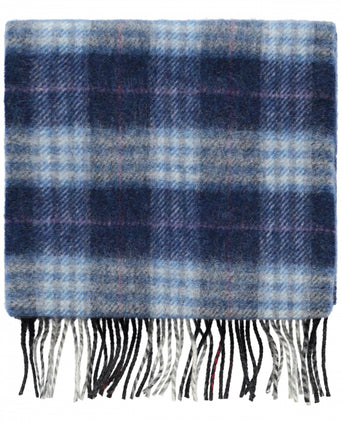 Long Lambswool Check Scarf | Red Green Check