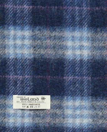 Long Lambswool Check Scarf | Red Green Check