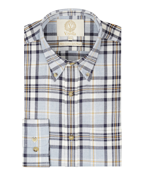 Viyella Shirt Button Down | Blue