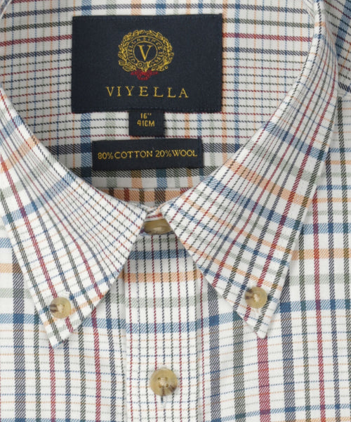 Viyella Shirt Button Down | Brown