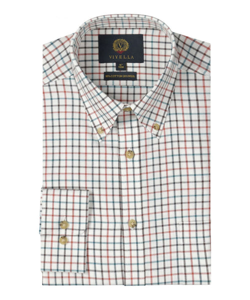 Viyella Shirt Button Down | Brown