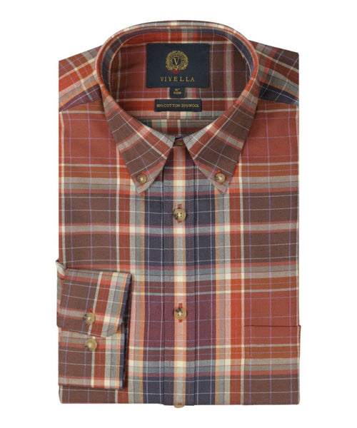 Viyella Shirt Button Down | Red