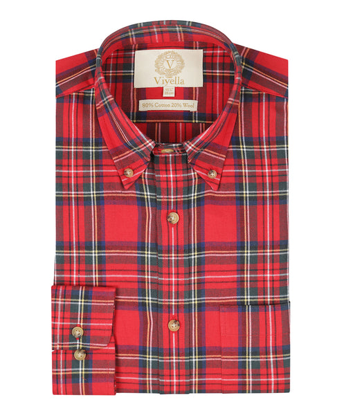 Viyella Shirt Button Down | Red