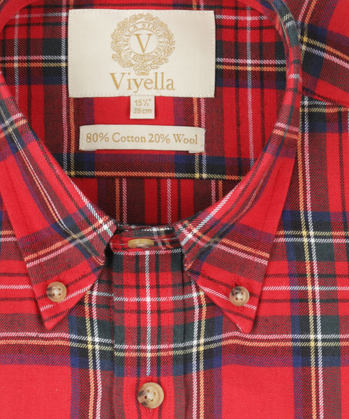 Viyella Shirt Button Down | Red