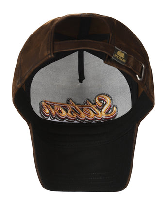 Trucker Cap Oily Goat Suede | Brown