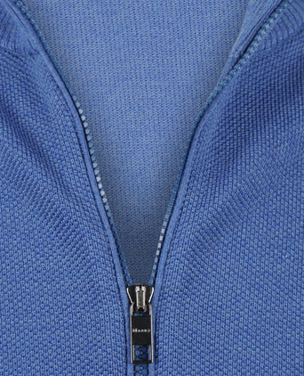 Maerz Sporty Zip Vest Merino | Blue