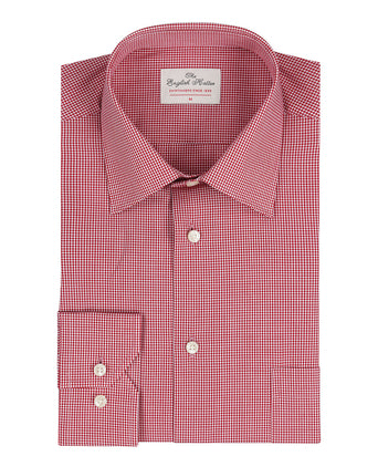 Shirt Classic Dress | Red