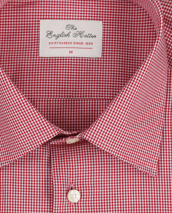 Shirt Classic Dress | Red