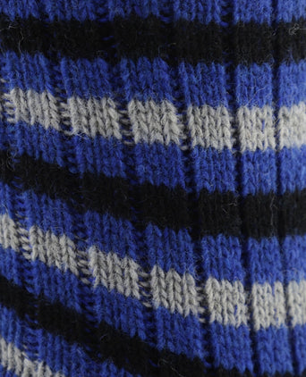 Merino Stripe Socks | Blue